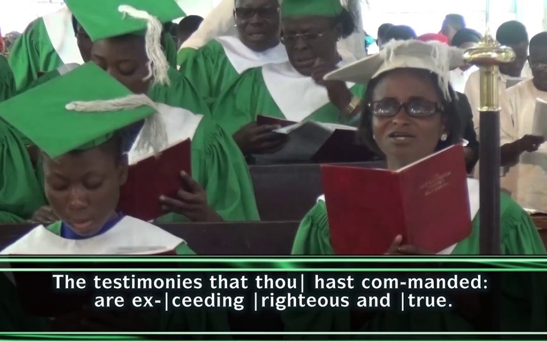 [Video] Psalm 119:129-144 Chant – St Andrew’s Cathedral Choir, Warri